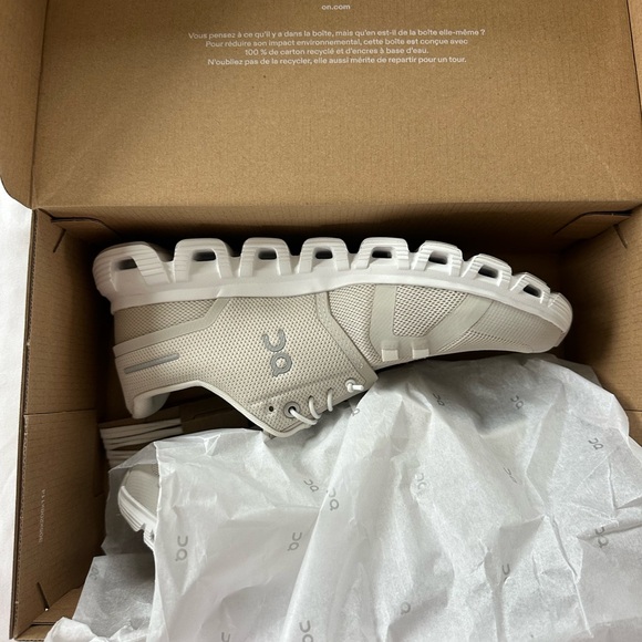 On Cloud Sneakers in Pearl/White - Picture 3 of 6